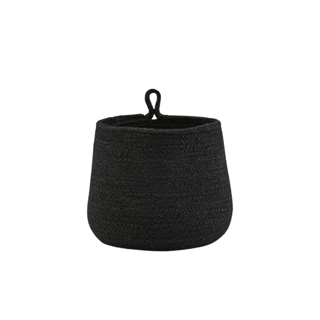 Zoco Home Home decor Jute Basket | Black 18x16cm