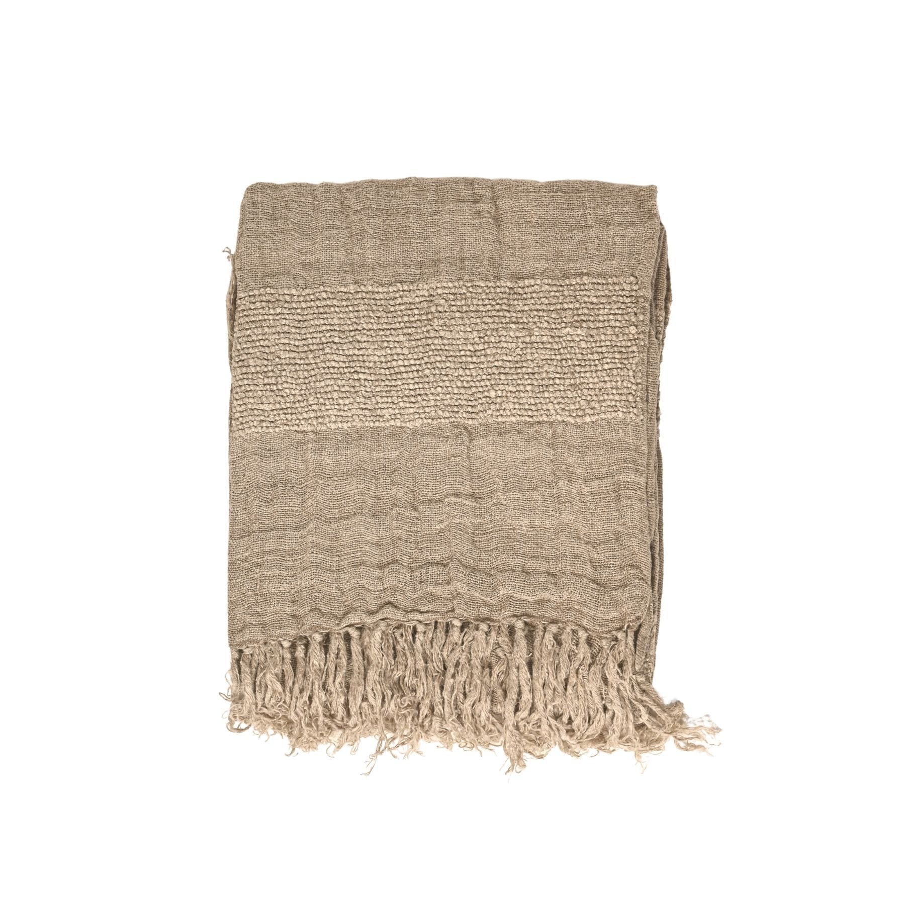 Zoco Home Textiles Linen Bedspread | Natural 170x130cm