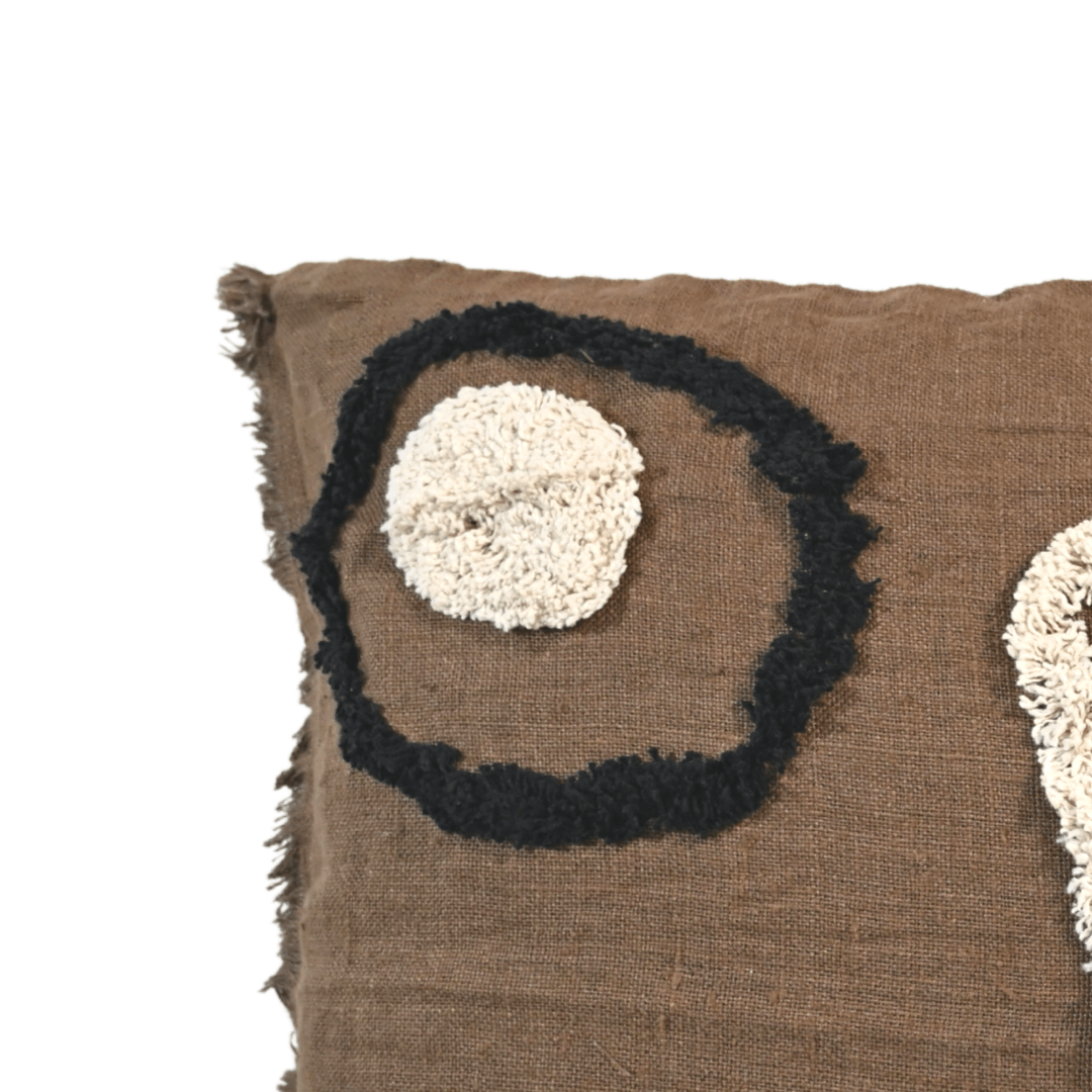 Zoco Home Linen/Cotton Cushion Cover | Brownie 40x60cm