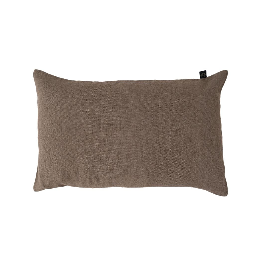 Zoco Home Linen Cushion Cover | Stonewashed Brownie | 40x60cm