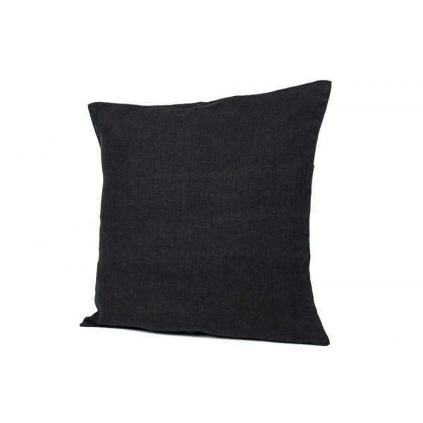 Linen Pillow | Black | 80cm - Zoco Home 