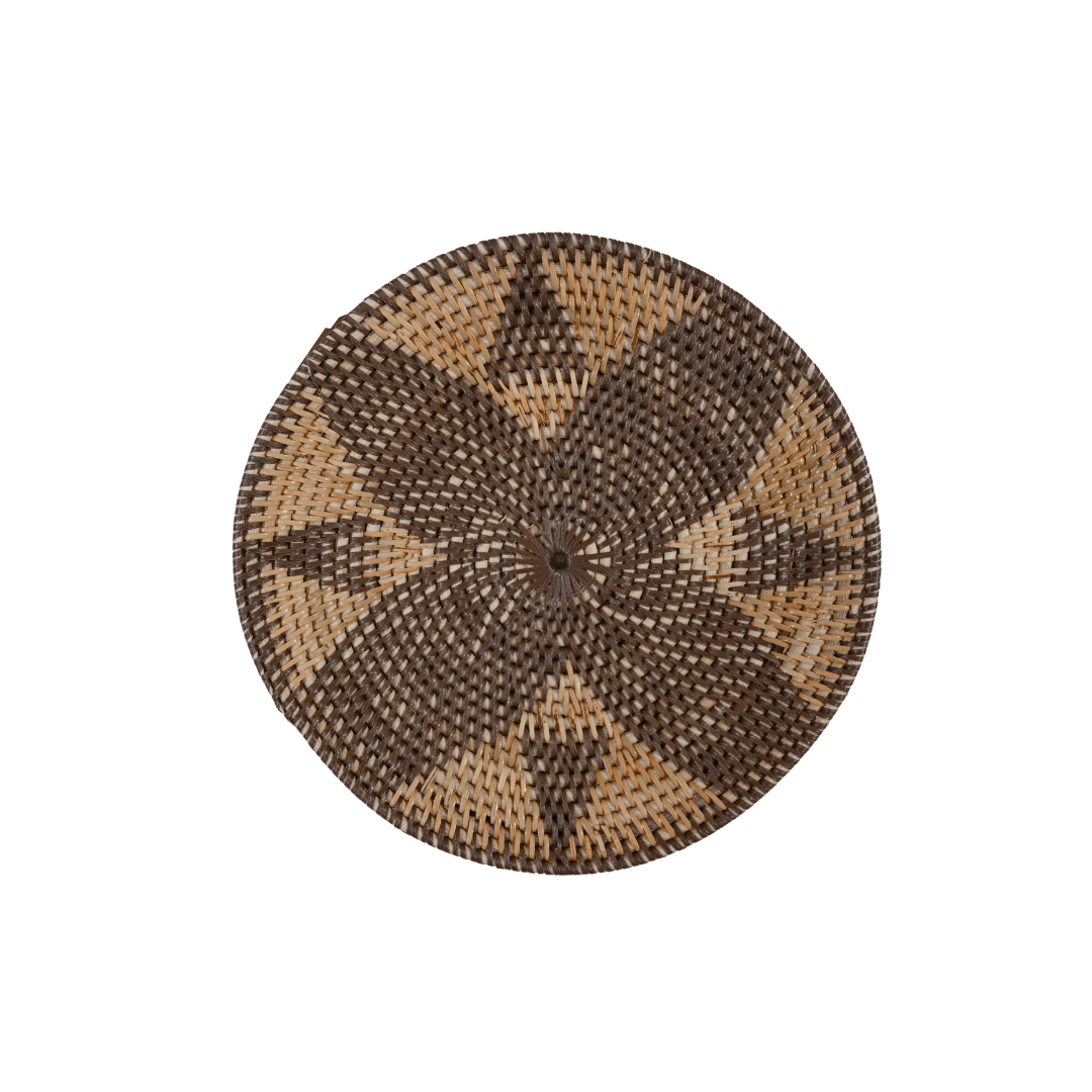 Zoco Home Home accessories Lontar Deco Basket | Diamond Motif | 30cm