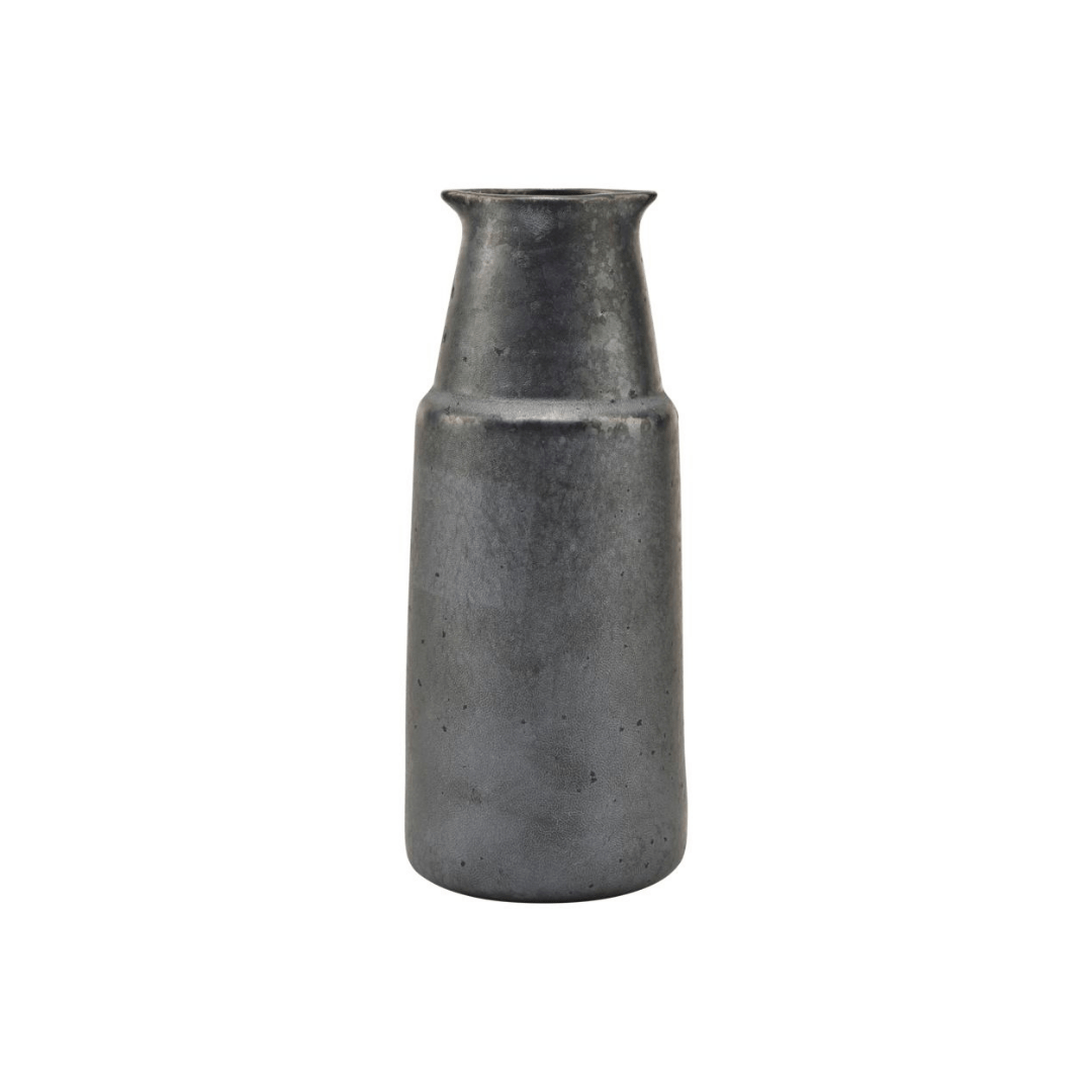 Zoco Home Pion Stoneware Bottle | Black 7.5x18cm