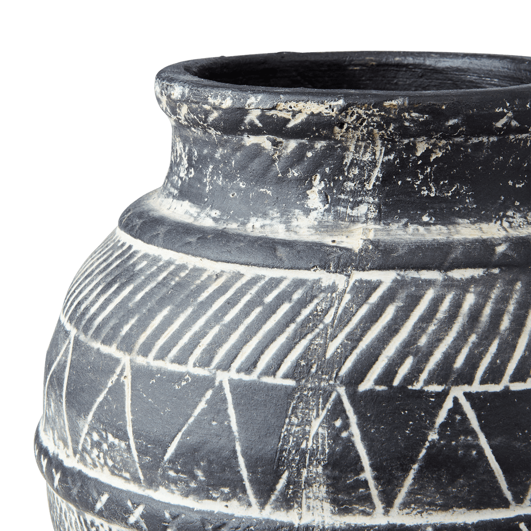 Zoco Home Terracotta Pot | Dark Grey 17x15cm