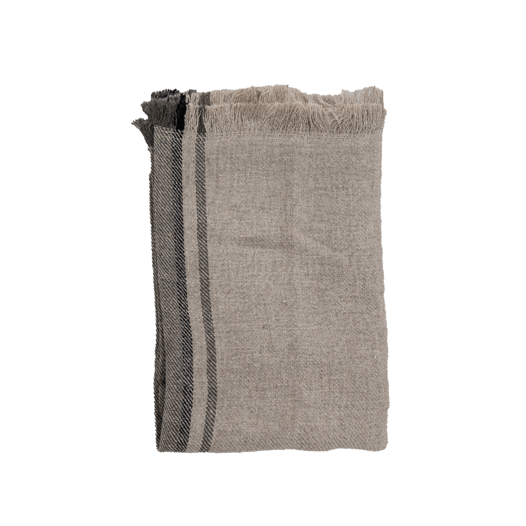 Zoco Home Textiles Tizza Linen Bedspread | Kaki 135x190cm