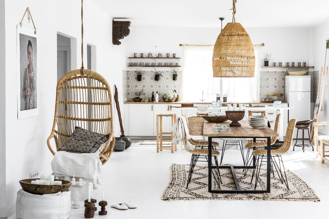 Nordic Bohemian Home decor - Kitchen and living room