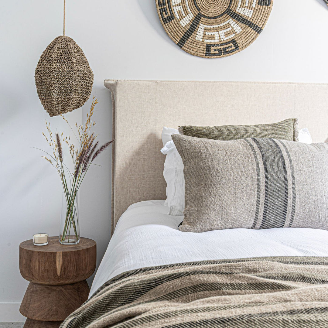 Linen and Cotton Headboard | Natural