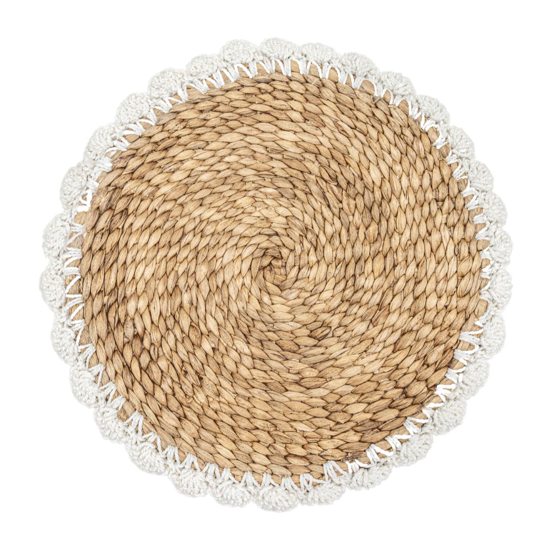 Zyanya Mantel Individual | Ratán & Crochet