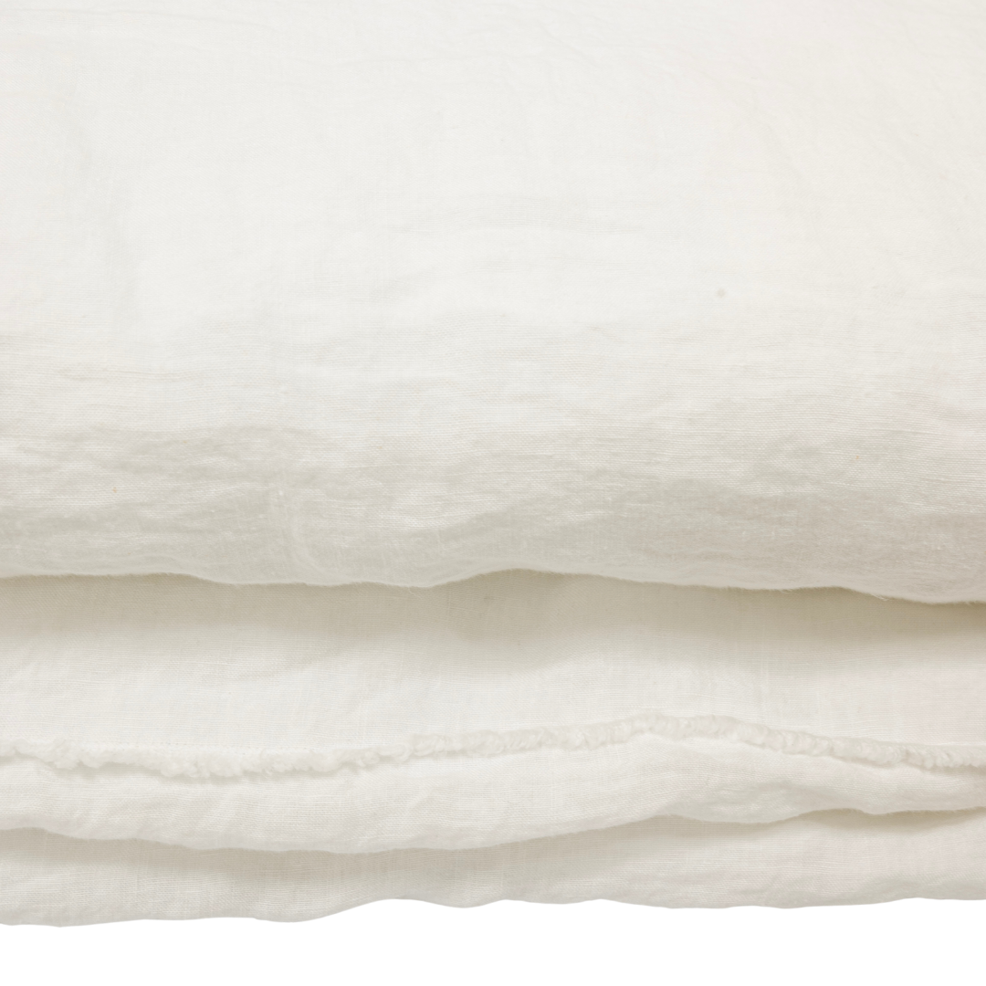 Linen Quilt Cover | Ivory 200x85cm
