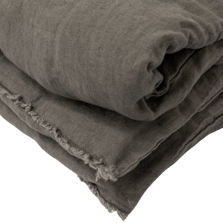 Linen Quilt Cover | Granit 200x85cm