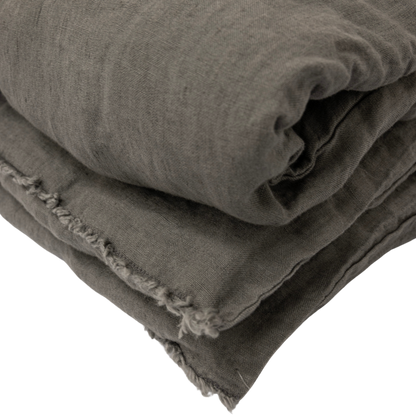 Linen Quilt Cover | Granit 200x85cm