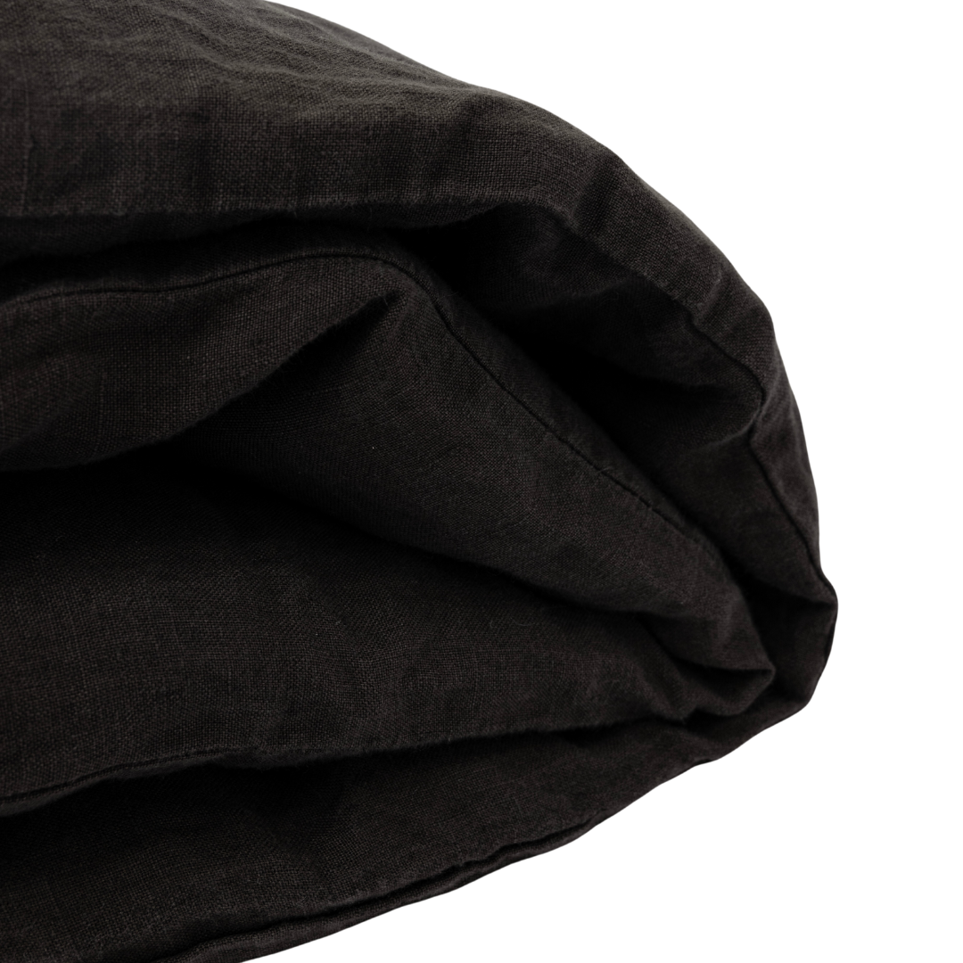 Edredón de lino | Negro 200x85cm