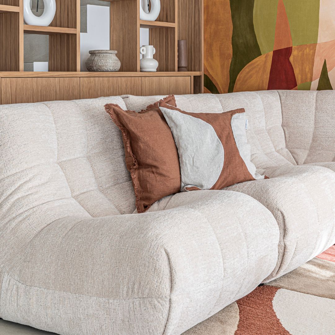 Funda de cojín Amira Marrón