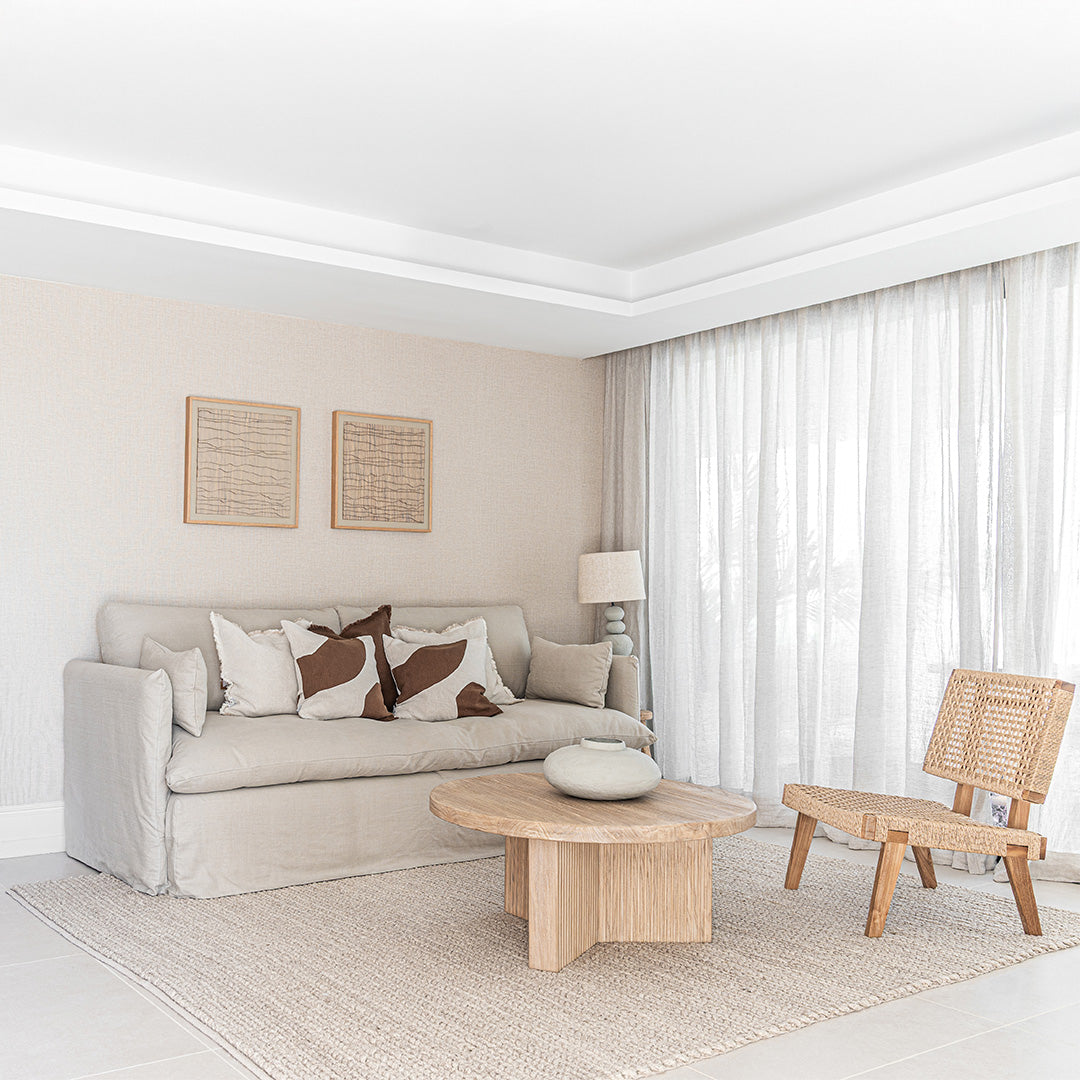 Sofá de lino Tarifa | 240 cm