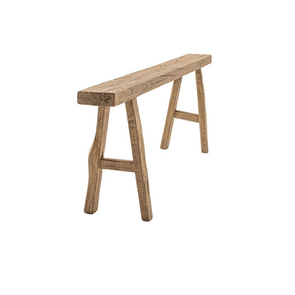 Vintage Elm Wood Bench