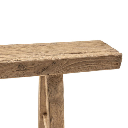 Vintage Elm Wood Bench