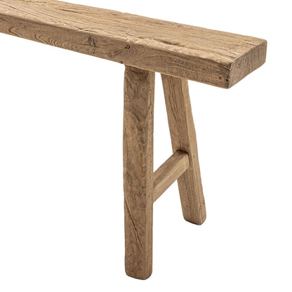 Vintage Elm Wood Bench