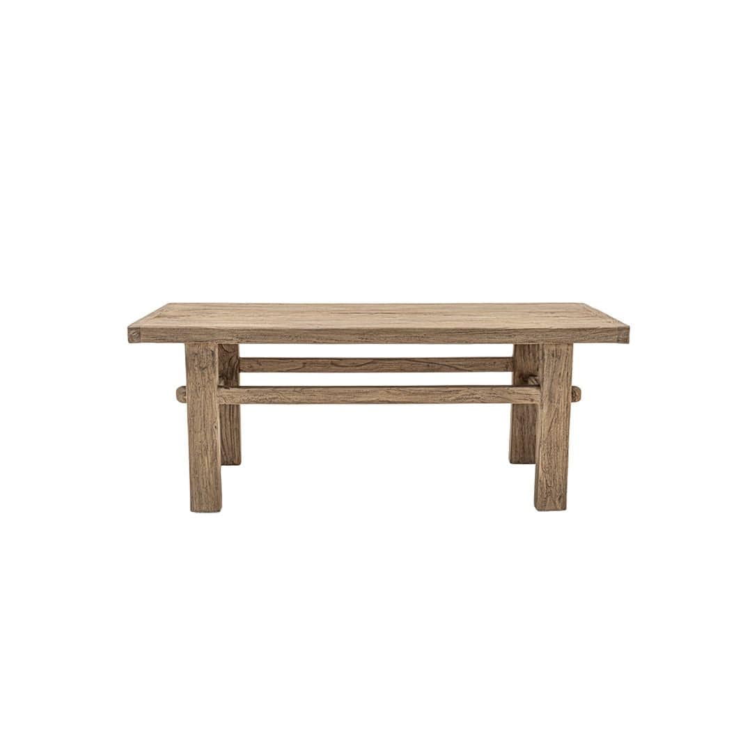 Zoco Home Furniture/Table/Coffee Vintage Elm Wood Coffee Table