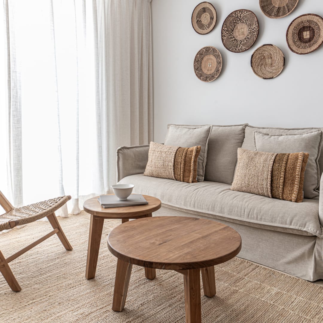 Round Teak Coffee Table | 65cm