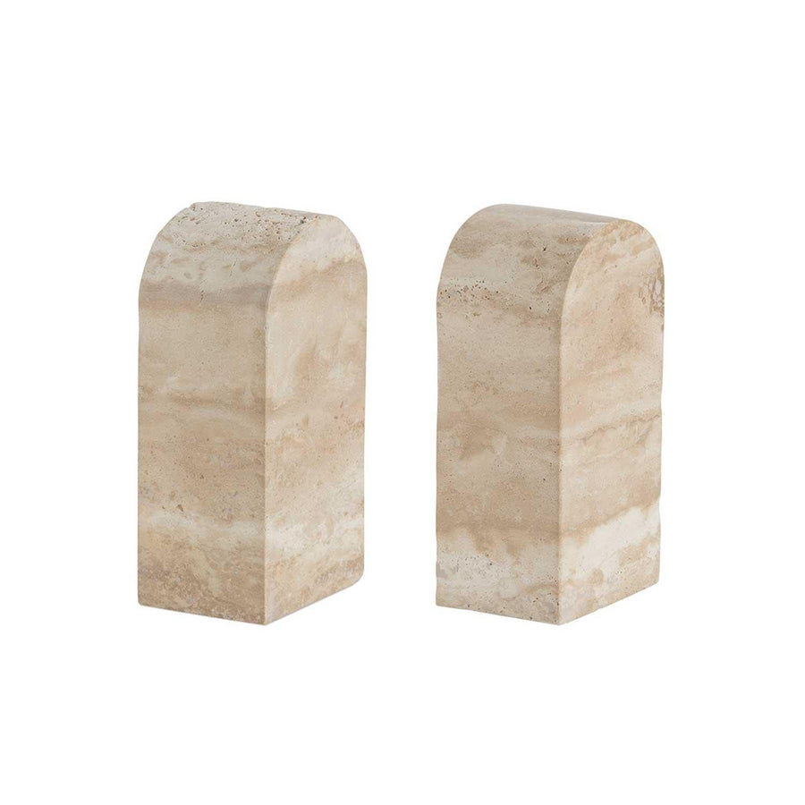 Zoco Home 2 Travertine Bookends | 7x5x14cm