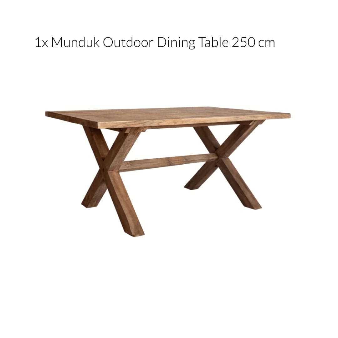Zoco Home Bundle Abaca x Munduk Dining Furniture Set