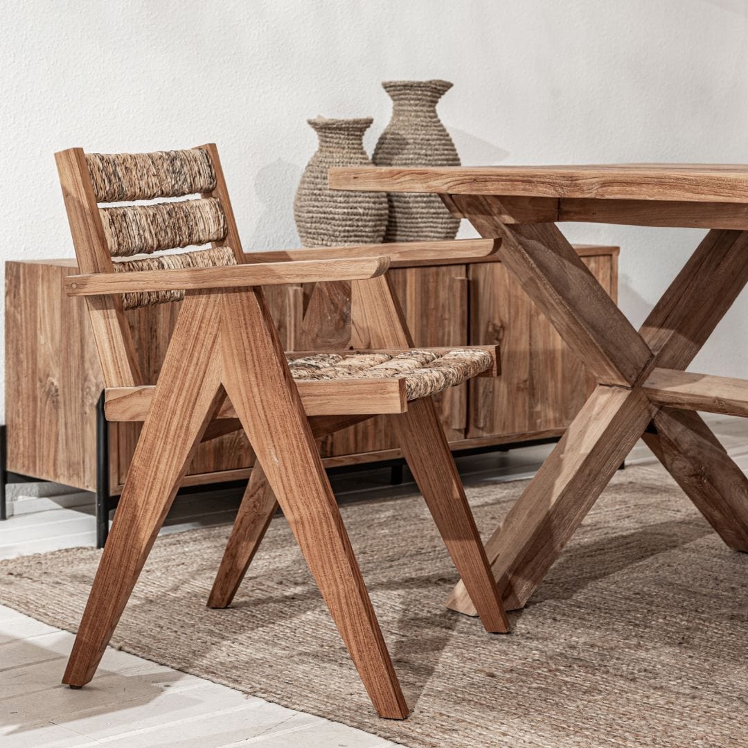 Zoco Home Bundle Abaca x Munduk Dining Furniture Set