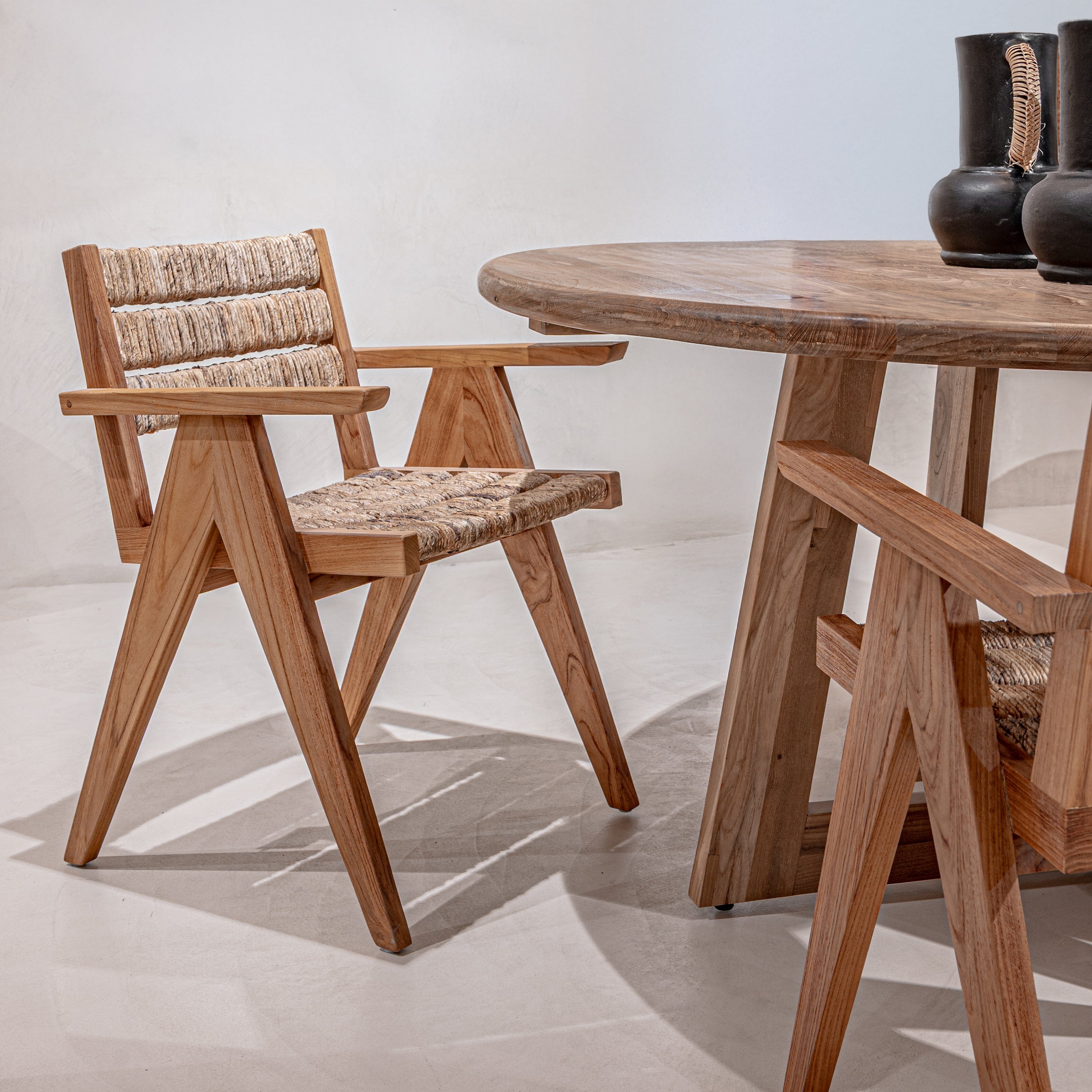Zoco Home Bundle Abaca x Senza Dining Furniture Set