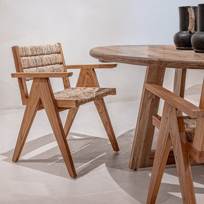 Zoco Home Bundle Abaca x Senza Dining Furniture Set