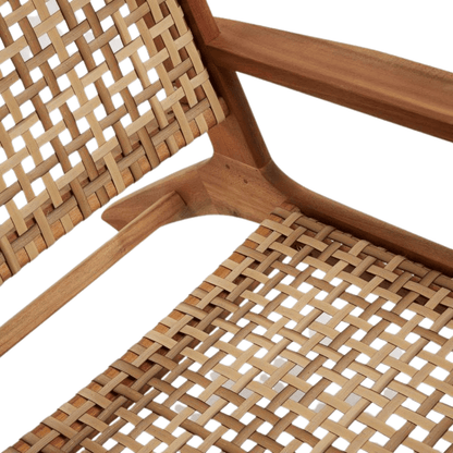 Zoco Home Outdoor/Chair/Dining Acacia Lounge Chair | 68x80x74cm