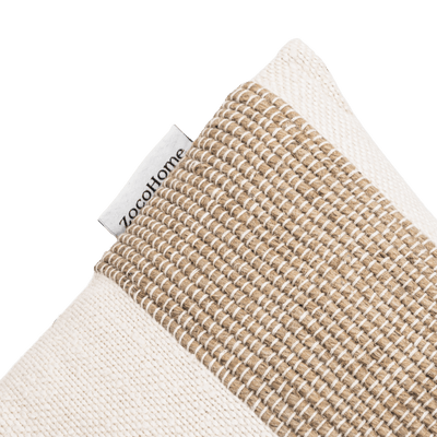 Zoco Home Almofada retangular Amaira com riscas horizontais | 60 x 40 cm