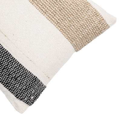 Zoco Home Almofada retangular Amaira com riscas horizontais | 60 x 40 cm