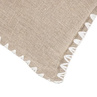 Zoco Home Cuscino rettangolare Amaira con bordino bianco | 60x40 cm