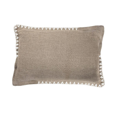 Zoco Home Cuscino rettangolare Amaira con bordino bianco | 60x40 cm