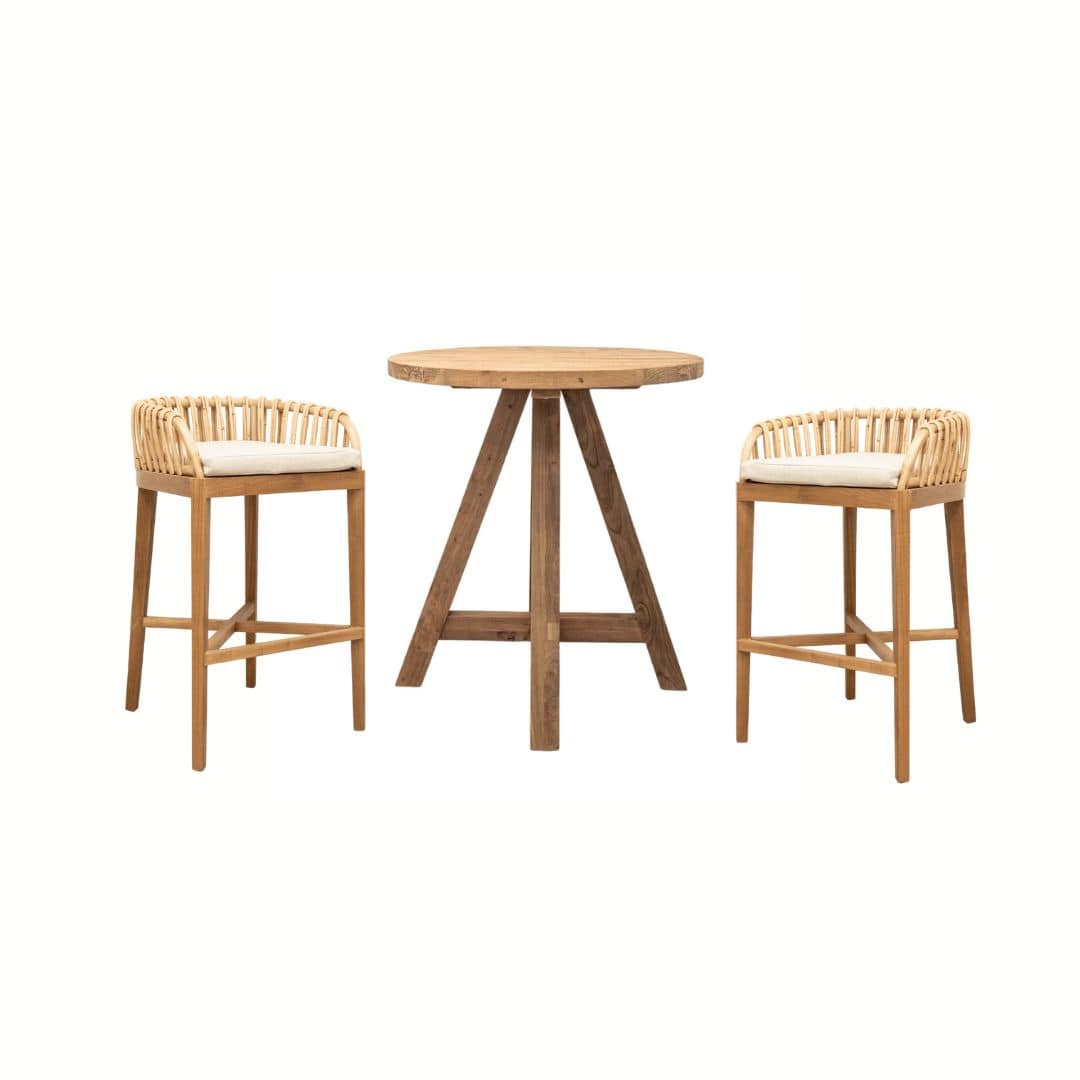 Zoco Home Amara bar stool + Mataram bar table | Bundle