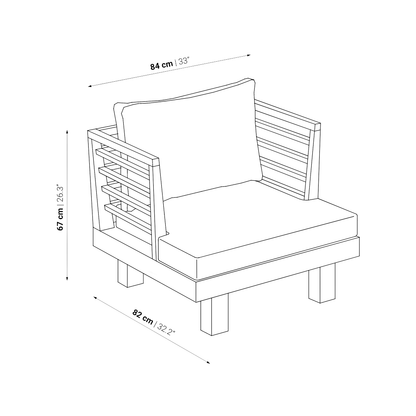 Zoco Home Furniture Sofas Amaya Solo Sofa | White
