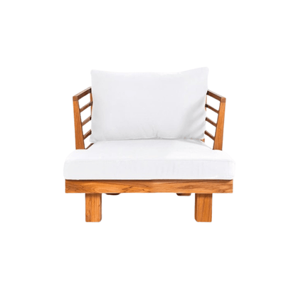 Zoco Home Outdoor/Sofa Amaya Solo Sofa | White