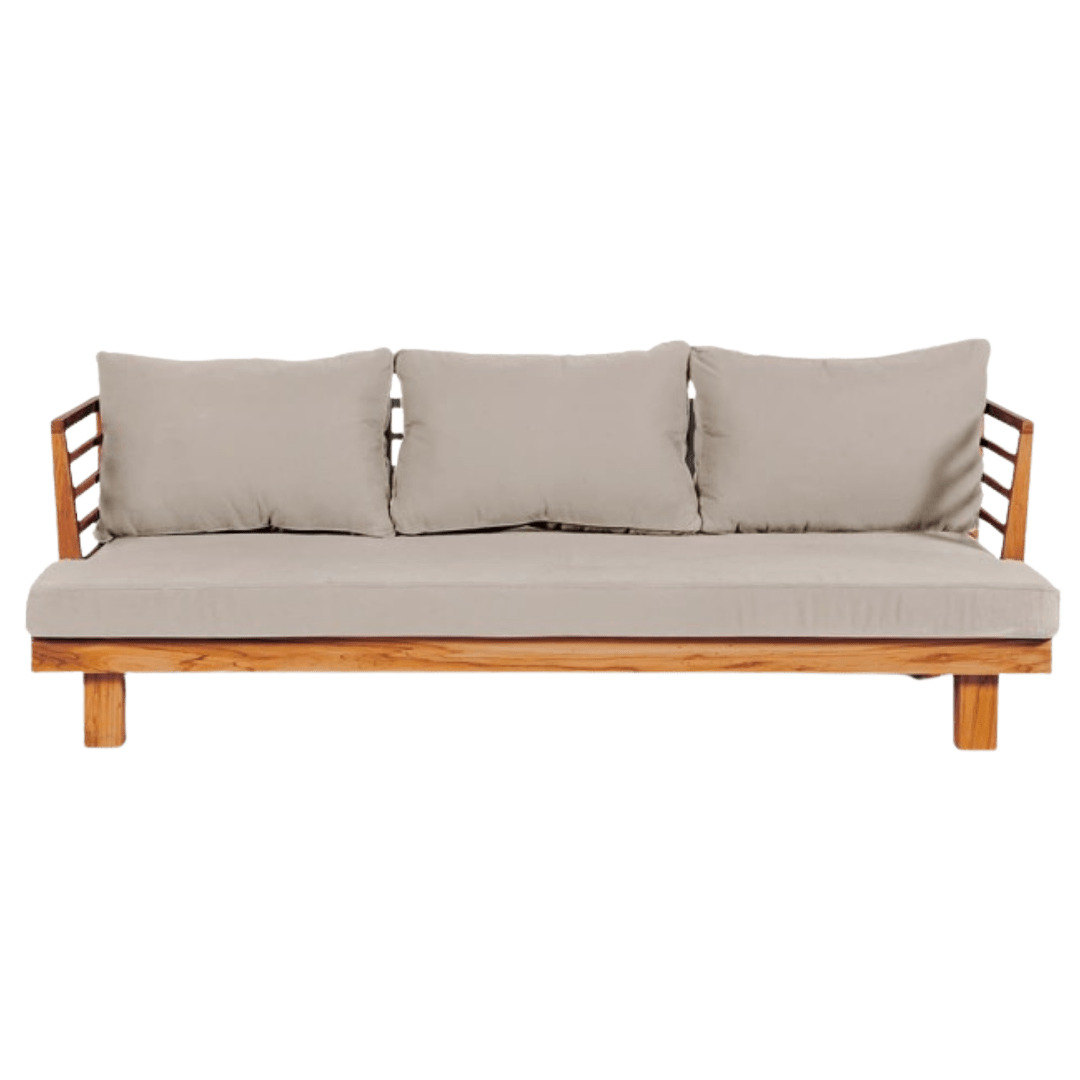 Zoco Home Outdoor Sofas Amaya Three Seater Sofa | Grey