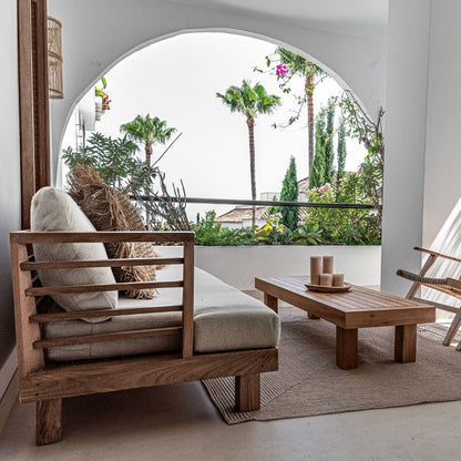 Zoco Home Outdoor/Sofa Amaya Three Seater Sofa | Sand