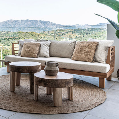 Zoco Home Outdoor/Sofa Amaya Three Seater Sofa | Sand