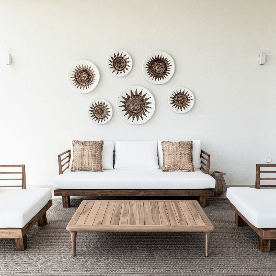 Zoco Home Outdoor/Sofa Amaya Three Seater Sofa | White