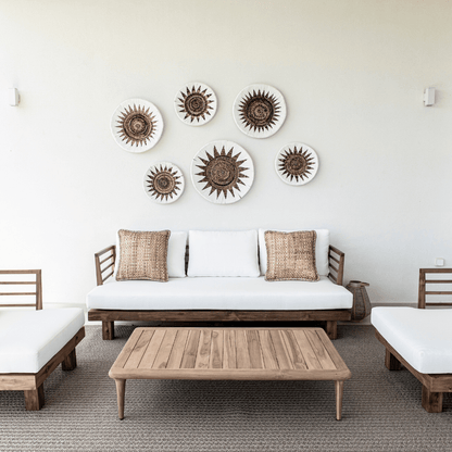 Zoco Home Outdoor/Sofa Amaya Three Seater Sofa | White