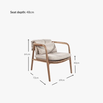 Zoco Home Outdoor/Chair/Lounge Amina Lounge Chair | Outdoor