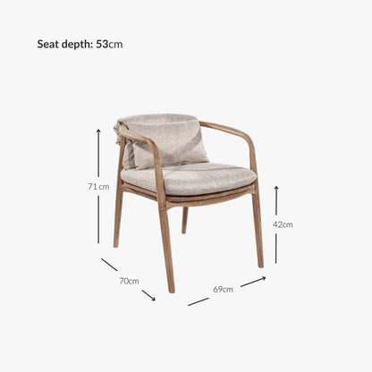 Zoco Home Outdoor/Chair/Dining Amina Outdoor Dining Chair