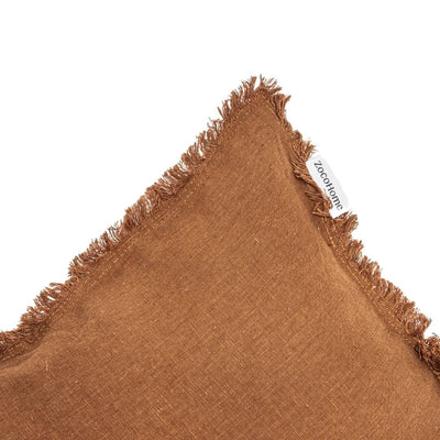 Zoco Home Capa de almofada Amira Castanho Açúcar | 50x50 cm