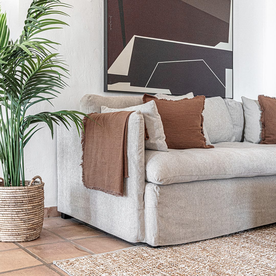 Zoco Home Decor/Textile/Cushions Amira Cushion Cover Brown Sugar | 50x50cm