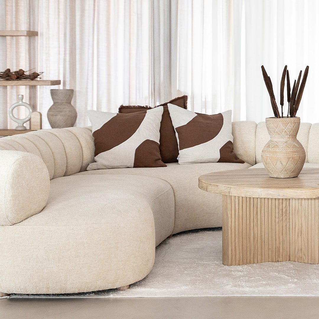 Meira Cushion Cover Mocha | 50x50cm – Zoco Home