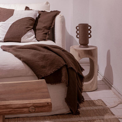 Zoco Home Decor/Textile/Throws Amira Throw Mocha | 140x180cm