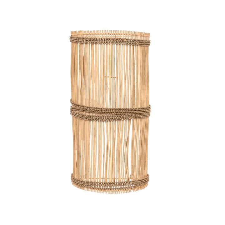 Zoco Home Furniture Anak Rattan Wall Lamp | Cylindrical