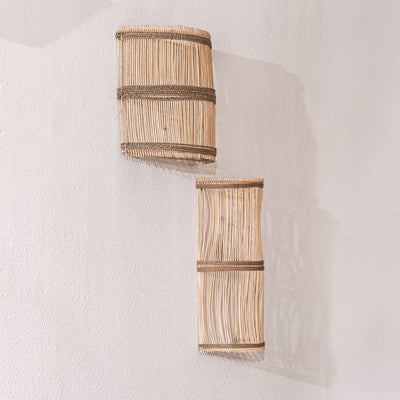 Zoco Home Decor/Lighting Anak Rattan Wall Lamp | Square