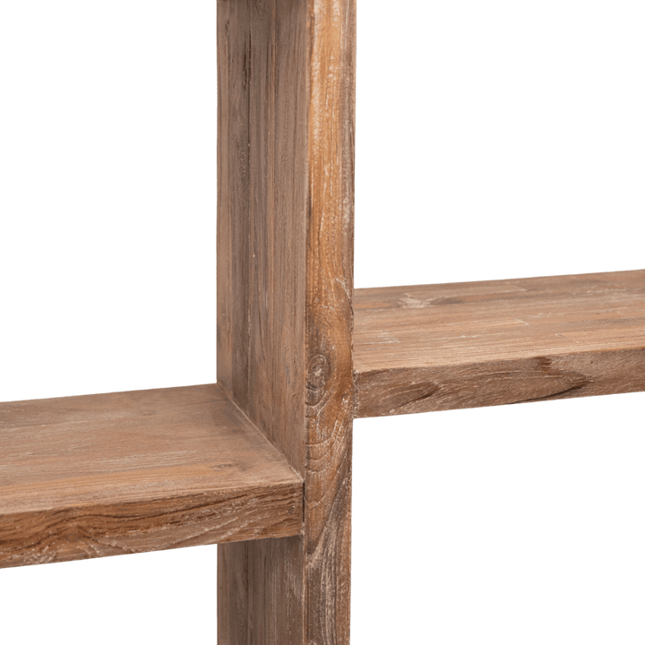 Zoco Home Baik Bookcase | Light Waxed 100x30x190cm